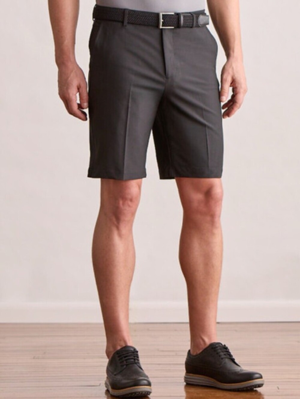 Dunning Men's Black Player Fit Woven 10" Golf Shorts - Size - 33